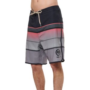 Body Action Board Men's Swim Shorts 033532-01-BlackPinkStripes