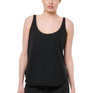 Body Action Natural Dye Slub Women's Tank 041517-01-Black