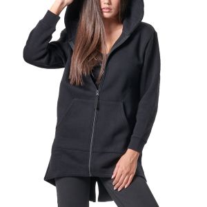 Body Action Long Fishtail Hooded Women's Jacket