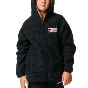 Body Action Boucle Faux Sheepskin Girl's Jacket 072404-01-Black