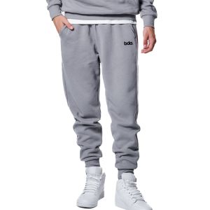 Body Action Fleece Sportstyle Men's Joggers 023438-01-SilverGrey