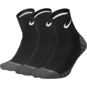 Nike Dry Cushion Quarter Unisex Training Socks x 3